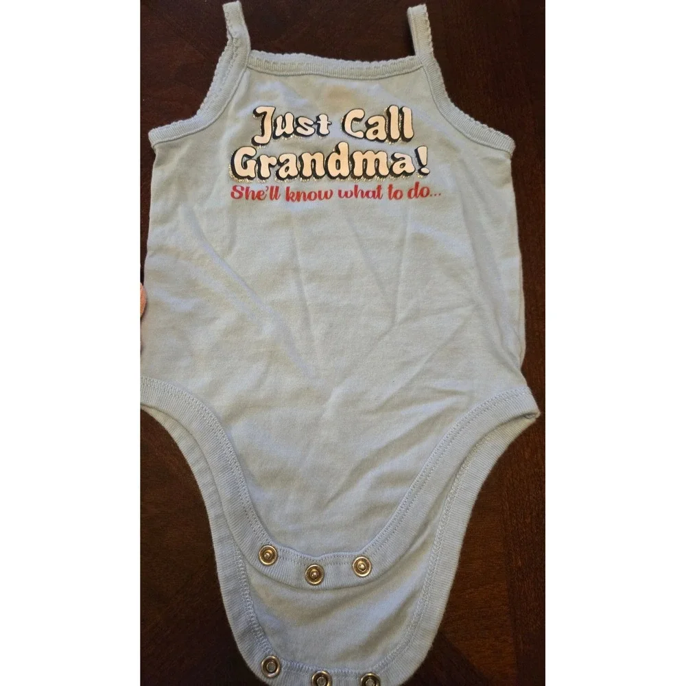 Garanimals Baby Girl Bodysuits Lot of 5 Unicorn Sun Grandma 3-6 Months Pink Red